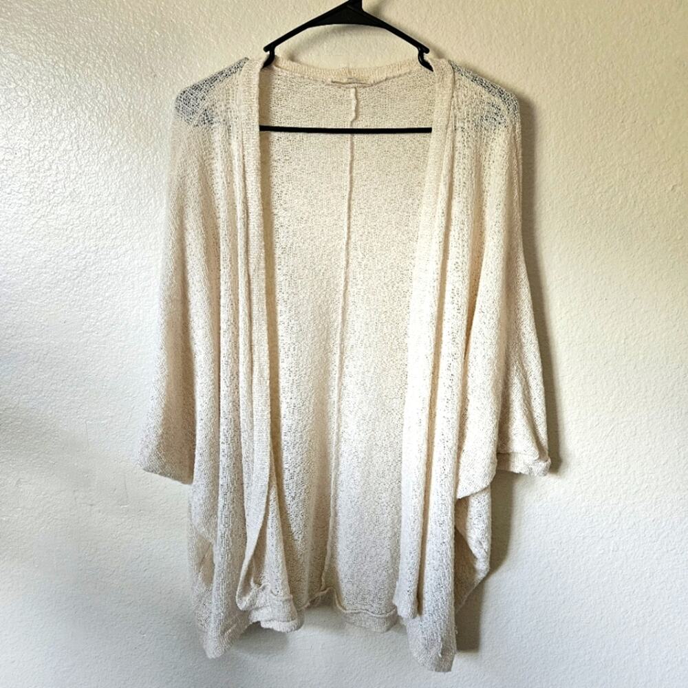 Painted Threads Cream Open-Front Cardigan